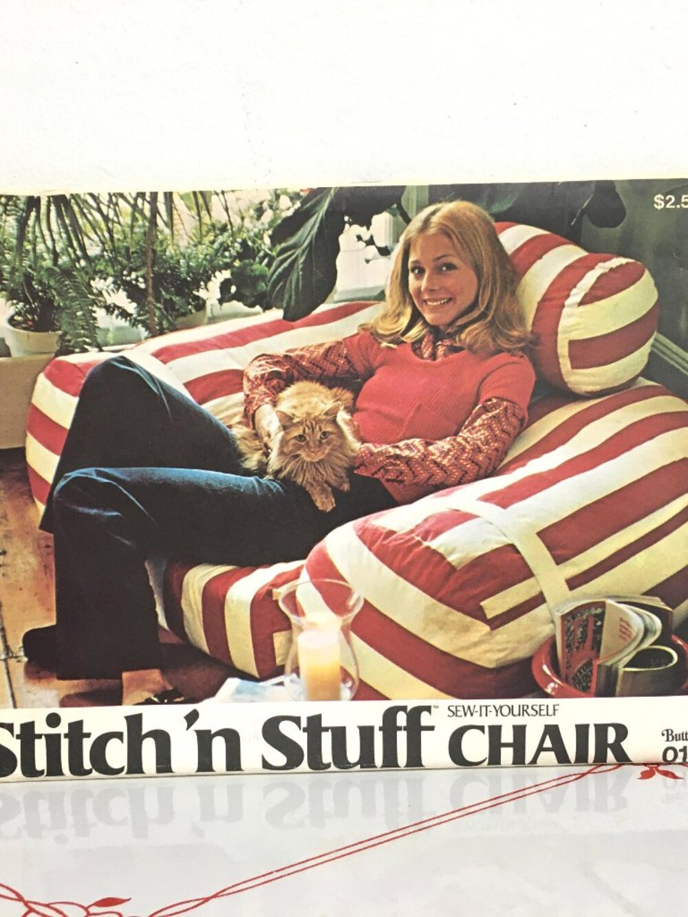 1970's Butterick 0101 Stitch 'n Stuff Chair Sewing Pattern - Uncut